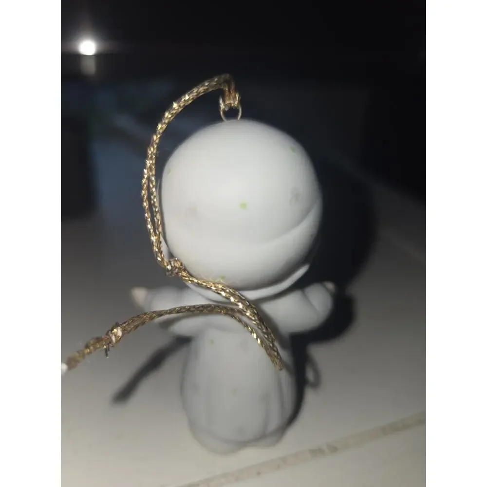 Precious Moments Porcelain Angel Christmas Ornament Boxed 1987 MPN 112356